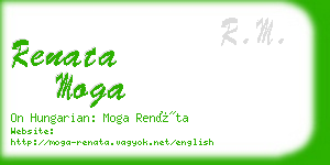 renata moga business card